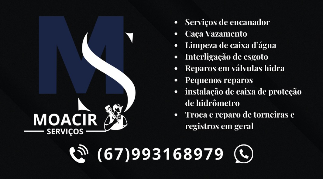 Foto da capa de Moacir Serviços | Encanador | Campo Grande MS